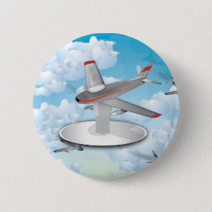 Jets 2 Inch Round Button