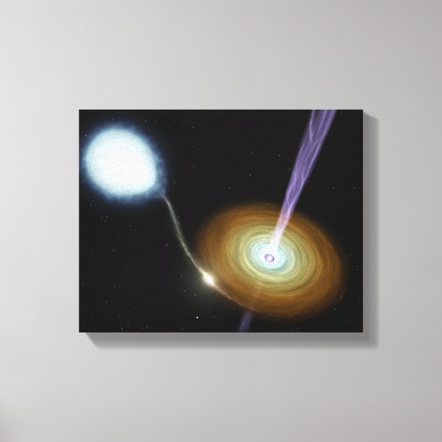 Jets of material shooting out canvas print (Front)