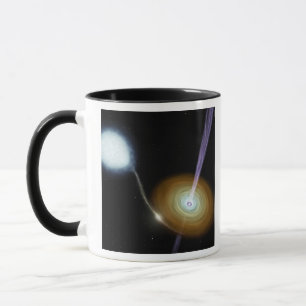 Jets of material shooting out mug
