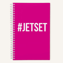 "#JETSET" Pink Travel Journal