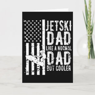 Jetski Dad Fathers Day Dad Jet Ski Rider Water Jet Card