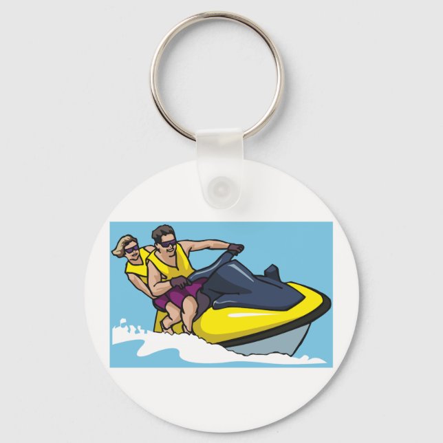 Jetski Fun Keychain (Front)