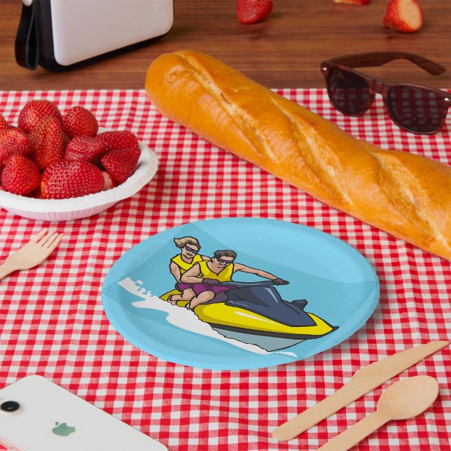 Jetski Fun Paper Plate (Creator Uploaded)