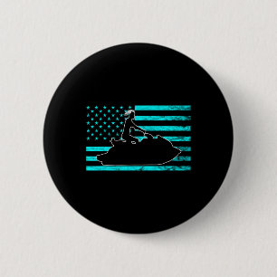 Jetski Jet Skiing Watercraft Jet Ski American Usa 2 Inch Round Button