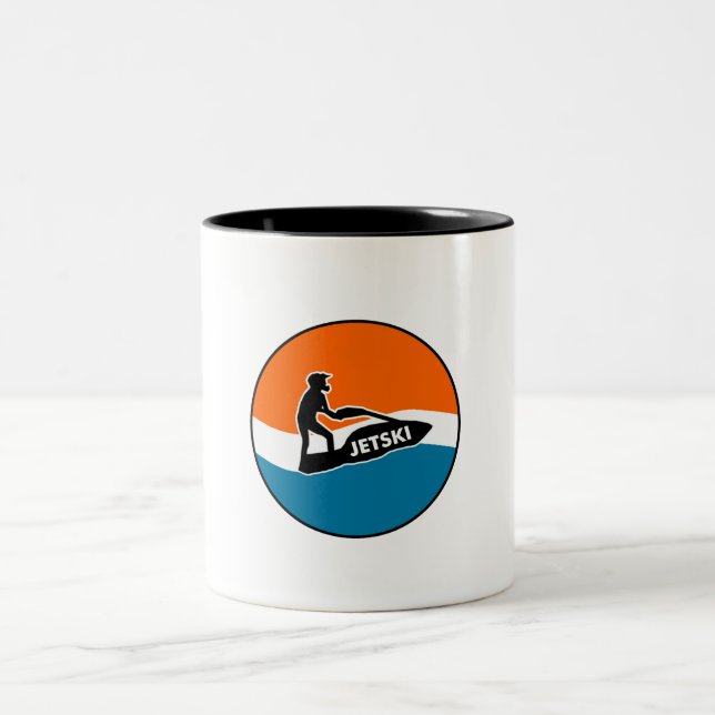 JetSki Two-Tone Coffee Mug (Center)