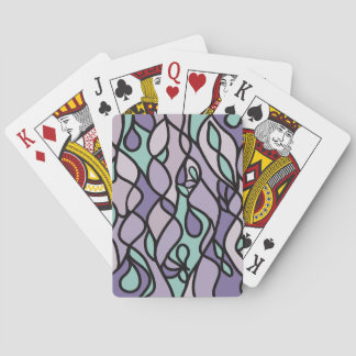 Jetsons Retro Purple & Mint Playing Cards