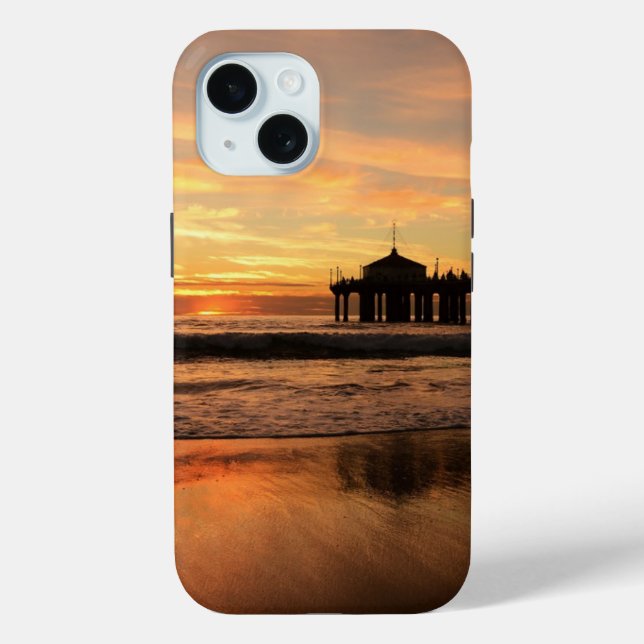 Jetty Over Ocean Beach Sunset Case-Mate iPhone Case (Back)