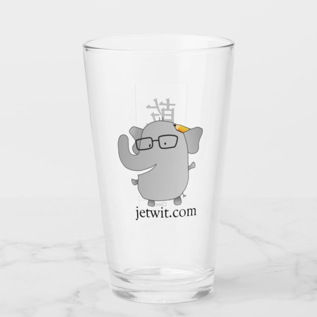 JETwit Kanpai Beer Glass (Front)