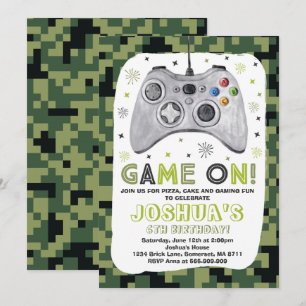 Jeu Anniversaire Invitation Vidéo Jeu Anniversaire
