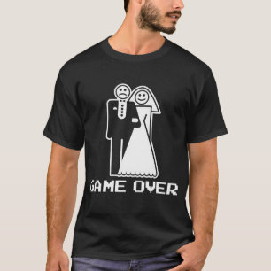 jeu au-dessus de T-shirt drôle de mariage de