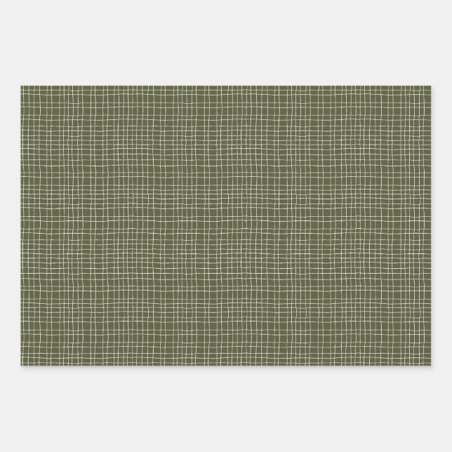 Jeu de 3 feuilles de papier d'enveloppement floral (Devant 3)