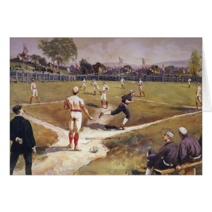 Jeu de baseball sportif vintage par Henry Sandham
