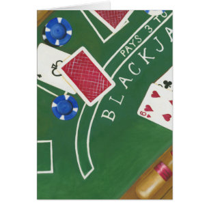 Jeu de Blackjack avec chips par Chariklia Zarris