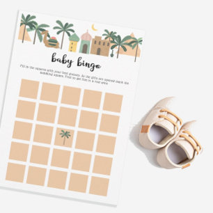 Jeu de carte de bingo pour Baby Shower sur le thèm