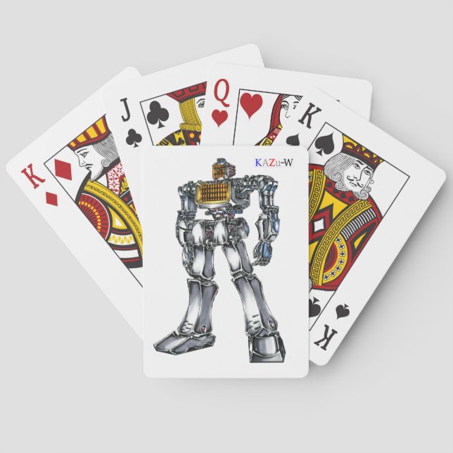 JEU DE CARTES 作品番号00001　「灼熱！！電気ストーブロボ」 (dos)