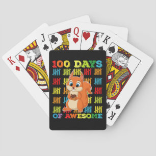 Jeu De Cartes 100 Jours D'Écureuil Étonnant 100E Jour De L'École