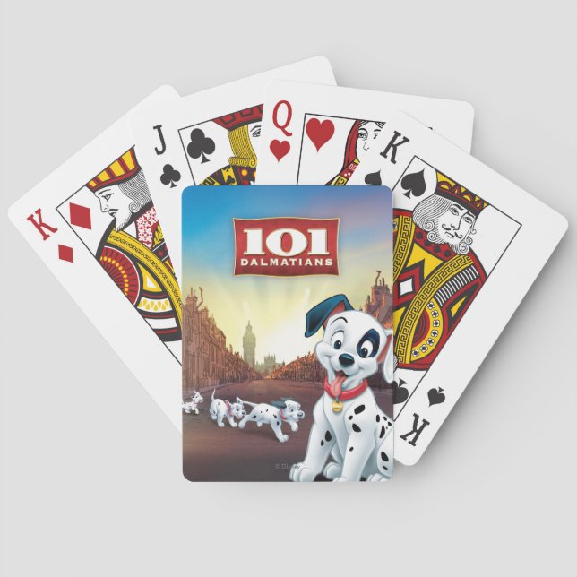 Jeu De Cartes 101 Patches dalmates qui balancent sa queue (dos)