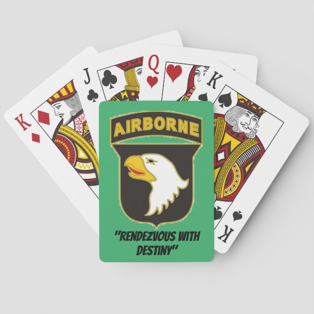 Jeu De Cartes 101e carte de jeu aéroportée (dos)