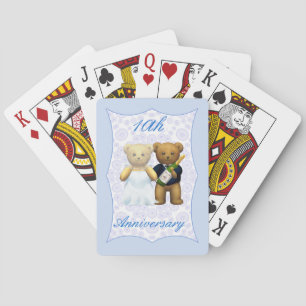 Jeu De Cartes 10e anniversaire Mariage Teddy Bear Couple