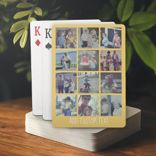 Jeu De Cartes 12 Photo Collage - grille avec zone de texte