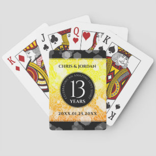 Jeu De Cartes 13ème anniversaire Mariage de la Citrine