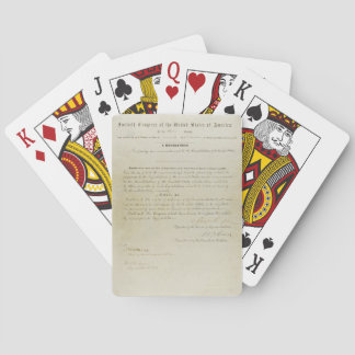 Jeu De Cartes 15ème amendement initial Constitution américaine