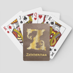 Jeu De Cartes 16e siècle Celtic Knot Capitale décorative Z