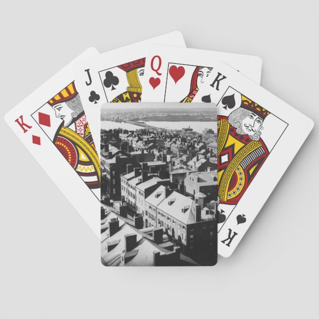 Jeu De Cartes 1859 : La ville de Boston, le Massachusetts (dos)