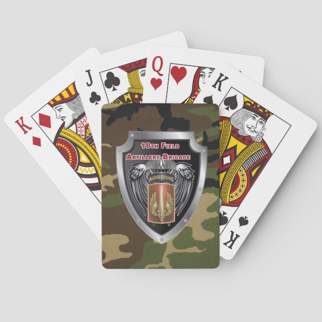 Jeu De Cartes 18e brigade d'artillerie de campagne aéroportée (dos)