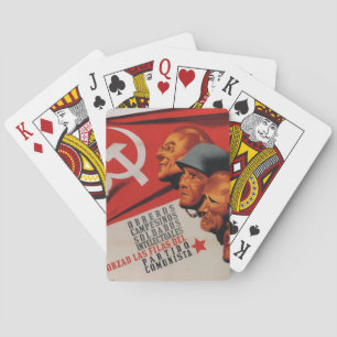 Jeu De Cartes 1937) affiches de _Propaganda de parti communiste