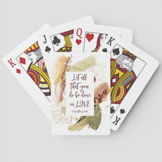 Jeu De Cartes 1 Corinthiens 16:14 Que tout ce que vous faites so (dos)
