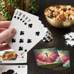Jeu De Cartes 1 Jean 1:9 Un moment radieux de Jésus sur la croix
