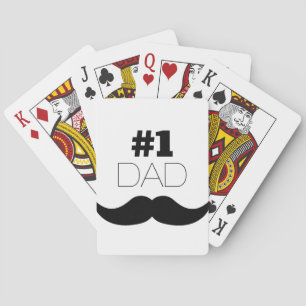 Jeu De Cartes #1 Papa Mustache noire - Numéro Un
