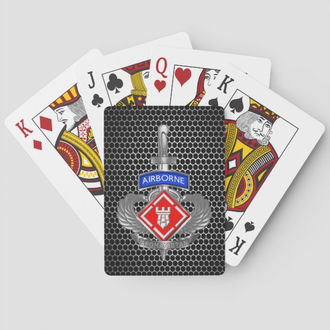 Jeu De Cartes 20e brigade du génie - Dagger aéroporté (dos)