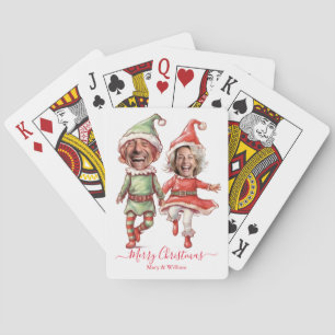 Jeu De Cartes 2 Photos Elfes de Noël