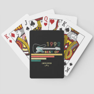 Jeu De Cartes 30e anniversaire Vintage Guitare Lover Best Of 199