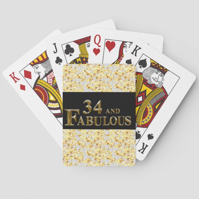 Jeu De Cartes 34e anniversaire  (dos)