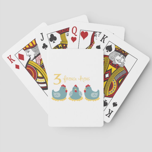 Jeu De Cartes 3 poules françaises (dos)