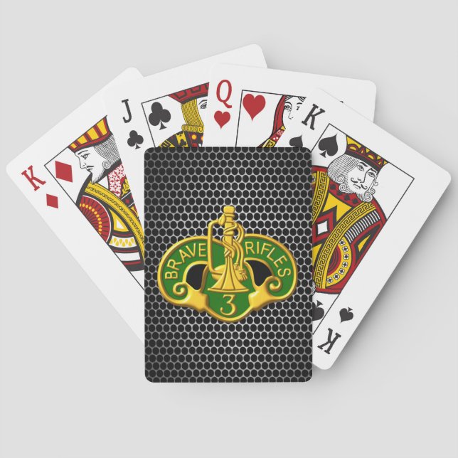 Jeu De Cartes 3e cavalerie blindée "Iconic Brave Rifles" (dos)