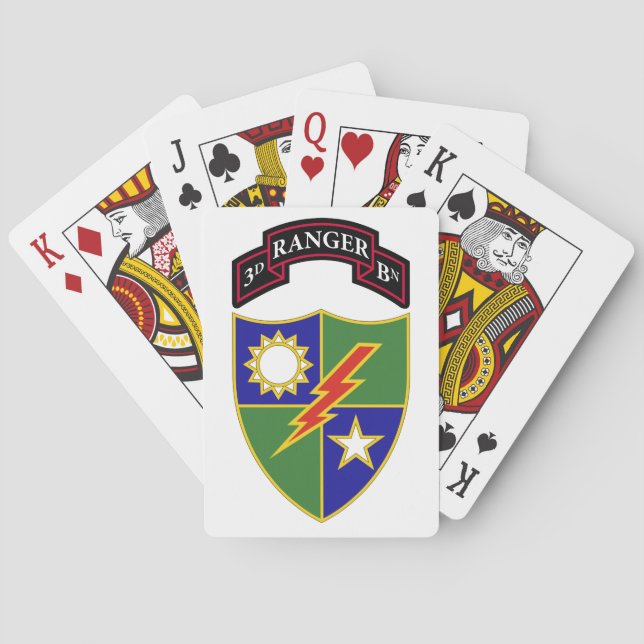 Jeu De Cartes 3ème bataillon - soixante-quinzième cartes de jeu (dos)
