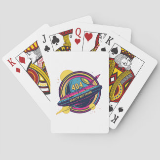 Jeu De Cartes 404 Gravité introuvable - Art Spop Rétro