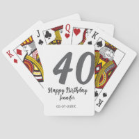 40e anniversaire ajouter nom date année noire modè
