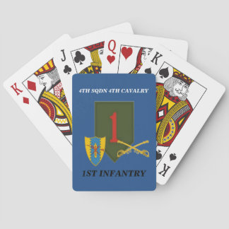 JEU DE CARTES 4E SQDN 4E CAVALRY 1ÈRE CARTES DE JEUX D'INFANTERI