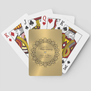 Jeu De Cartes 50ème anniversaire du Mariage BlackMandala sur l'o