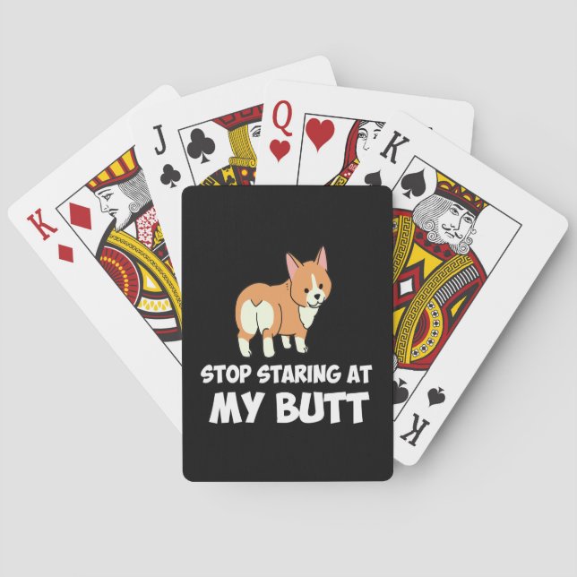 Jeu De Cartes 51 Arrêtez De Commencer À Mon Bouton (dos)