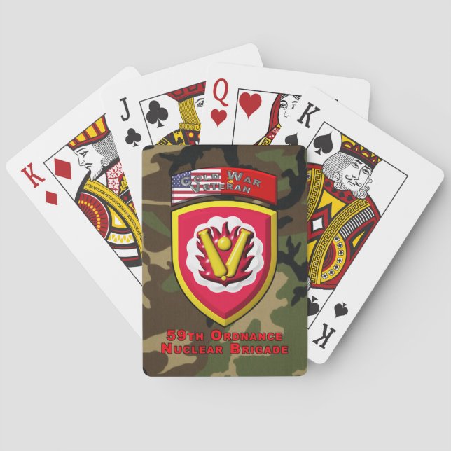 Jeu De Cartes 59e brigade d'infanterie "Dissuasion nucléaire de  (dos)