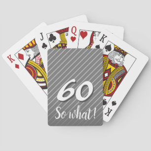 Jeu De Cartes 60 alors Quelle Elégante Gris Gris Gros 60e Annive