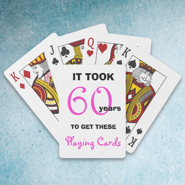 Jeu De Cartes 60e anniversaire Idées cadeaux pour elle - Jouer d (Créateur téléchargé)