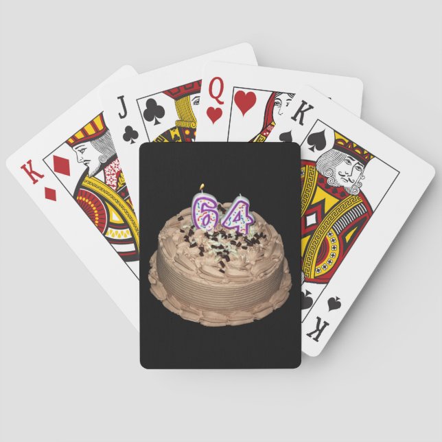 Jeu De Cartes 64th Birthday Party Cake Food Photography (dos)