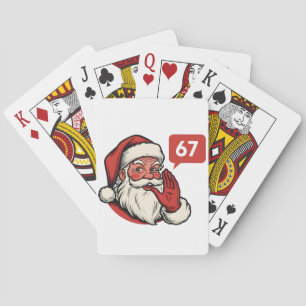 Jeu De Cartes 67 Noël Joyeux Six Sept Brainrot Père Noël
